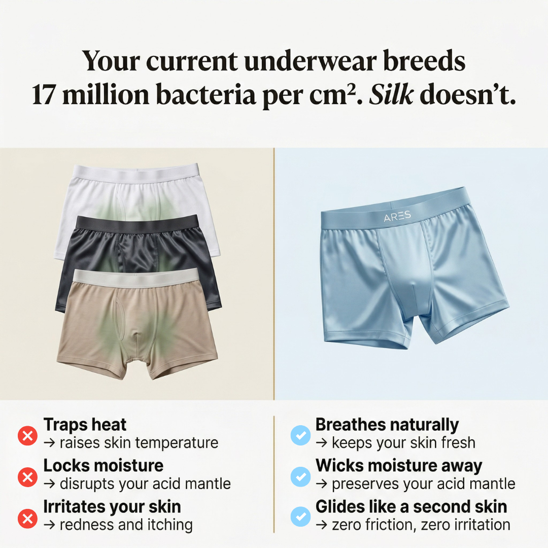 Premium boxershorts i siden | Komfort hela dagen