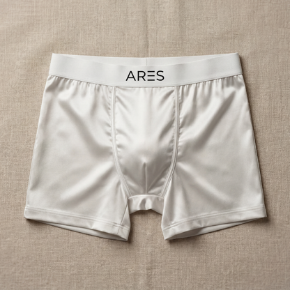 Premium boxershorts i siden | Komfort hela dagen vit (NY)