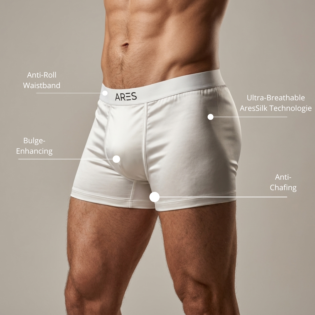 Ares sidenboxershorts | Komfort hela dagen (nya färger)
