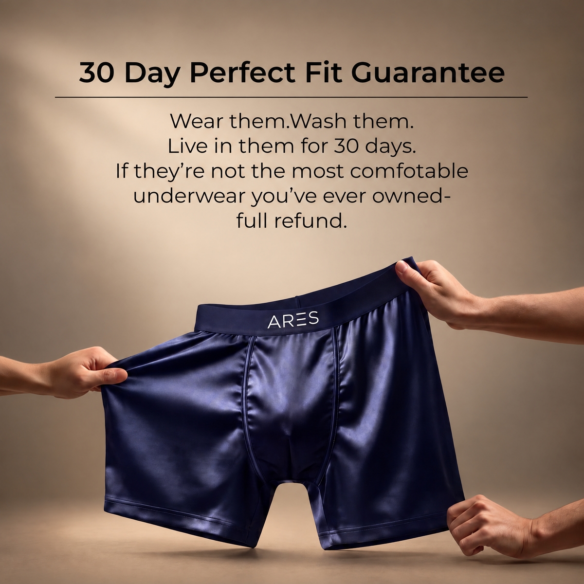 Ares sidenboxershorts | Komfort hela dagen (nya färger)