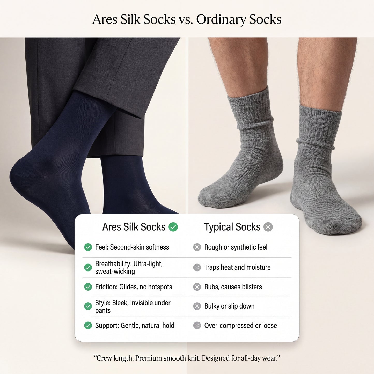 Premium Silk Socks | All-day Comfort (NEW)