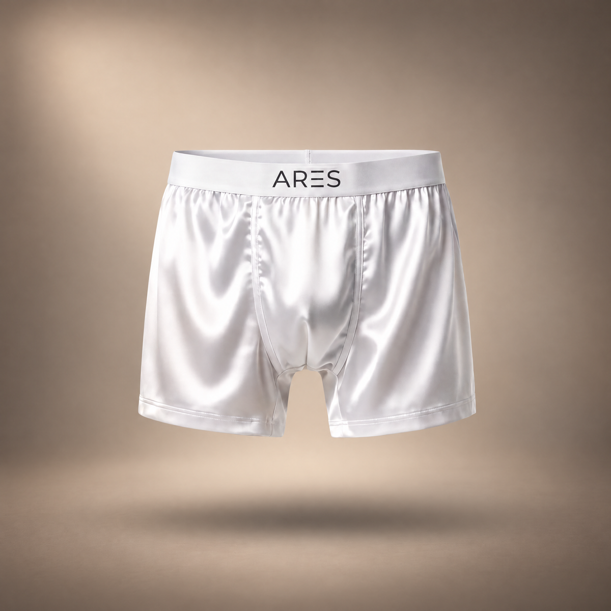 Ares sidenboxers | Komfort hela dagen (vit utgåva)